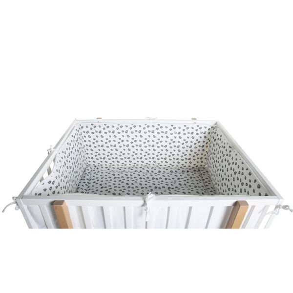 CHILDHOME Playpen Protection 340x35cm Jersey Leopard
