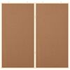 vidaXL Bulletin Board Folding Brown 100 x 100 x 1.4 cm Solid pine wood