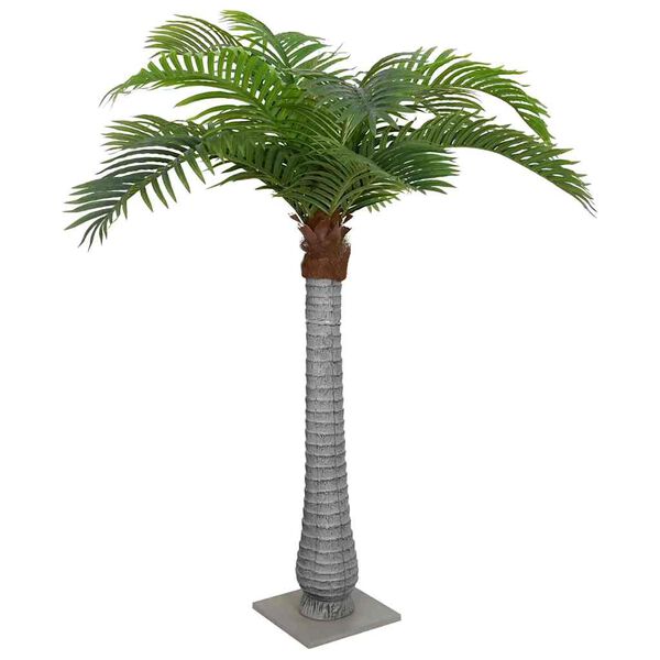 vidaXL Artificial Palm Tree 15 Leaves 200 cm Green