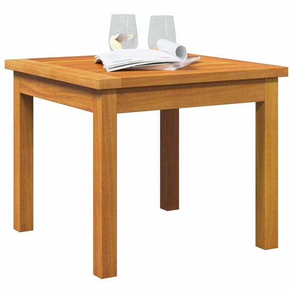 vidaXL Side Table Oil Natural Solid Acacia Wood