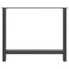 vidaXL Dining Table Legs Anthracite 2 pcs 100x(72-73) cm Steel