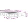 vidaXL Bed Frame without Mattress White 135x190 cm Double Double Solid Wood
