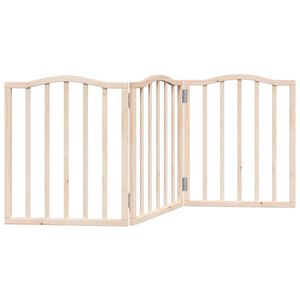 vidaXL Dog Gate Foldable 3 Panels 150 cm&nbsp;Poplar Wood