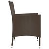 vidaXL Garden Chairs with Cushions 2 pcs Brown Poly Rattan (UK/IE/FI/NO only)