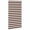 vidaXL Zebra Blind Brown 130x230 cm Fabric Width 125.9 cm Polyester