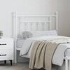 vidaXL Metal Replace Headboard White 80 cm