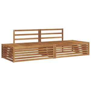 vidaXL 2 pcs Outdoor Sofa Set Solid Acacia Wood Natural