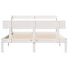 vidaXL Bed Frame without Mattress White 120x190 cm Small Double Solid Wood Pine