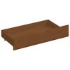 vidaXL Bed Frame without Mattress Honey Brown Solid Wood 140x200 cm (322078+321987)