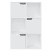 vidaXL Bookshelf White 60x27.5x88 cm Engineered Wood
