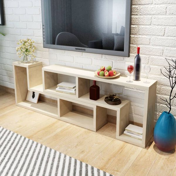vidaXL TV Cabinet Double L-Shaped Oak