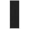 vidaXL Shoe Rack Black Oak 54x34x100.5 cm Engineered Wood