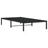 vidaXL Metal Bed Frame without Mattress Black 100x200cm