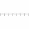 vidaXL Garden Fence with Spear Top Steel 1230x125 cm Black