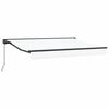 vidaXL Manual Retractable Awning White 3.5 x 2 m