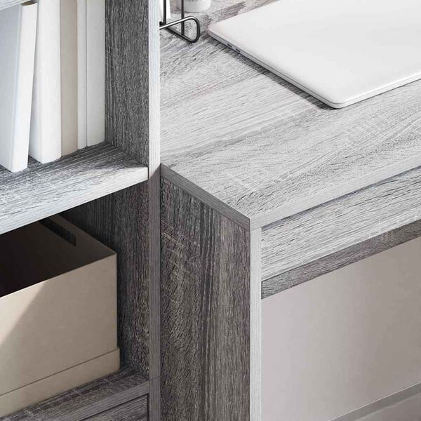 vidaXL Desk Grey Sonoma 100 x 50 x 76 cm