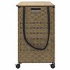 vidaXL Laundry Basket with Wheels 66x35x60 cm Rattan