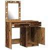 vidaXL Dressing Table 2 pcs Brown 50 x 41 x 135 cm Engineered wood