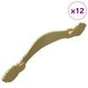 vidaXL Handle 12 pcs Gold 143 x 19.2 x 20 mm Zinc Alloy