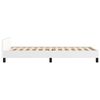 vidaXL Bed Frame without Mattress White 90x190cm Single Faux Leather