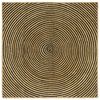 vidaXL Rug Natural and Black 160 x 160 cm Jute
