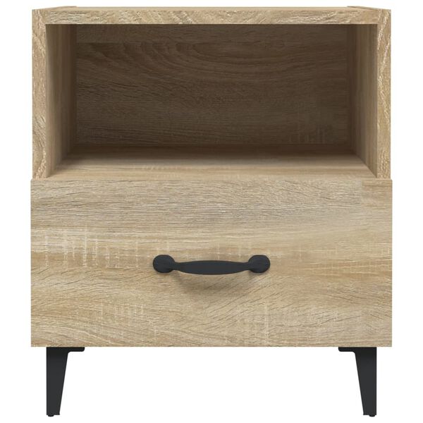 vidaXL Bedside Cabinet Sonoma Oak Engineered Wood