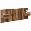 vidaXL Headboard with Cabinet 3 pcs Old Wood Engineered Wood