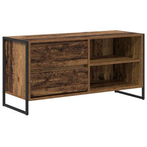 vidaXL TV Cabinet Old Wood 100 x 36 x 49.5 cm Engineered Wood