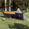 vidaXL Family Tent Tipi 8-Person Grey and Orange Waterproof