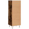 vidaXL Highboard Smoked Oak 40x36x110 cm Engineered Wood