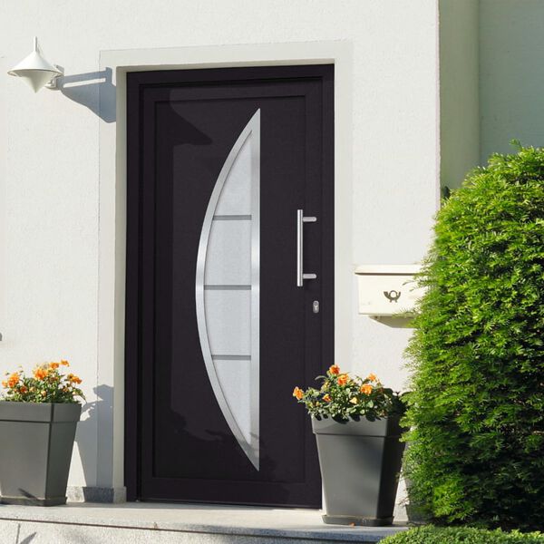 vidaXL Front Door Anthracite 98x200 cm