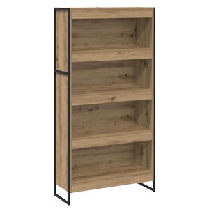 vidaXL Book Cabinet 80 x 30 x 155 cm Engineered Wood Artisian Oak