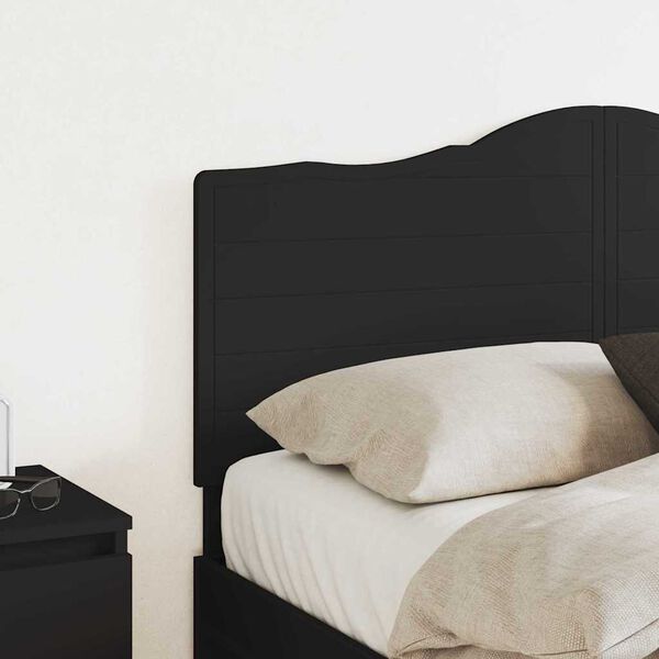 vidaXL Headboard with Headboard Black Oak 150 cm Engineered wood