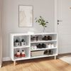 vidaXL Shoe Cabinet High Gloss White 102x36x60 cm Engineered Wood