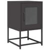 vidaXL Bedside Cabinet Black 36x39x60,5 cm Cold-rolled Steel