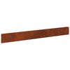 vidaXL Lawn Edging 30 pcs 100 x 12 cm Steel Rusty