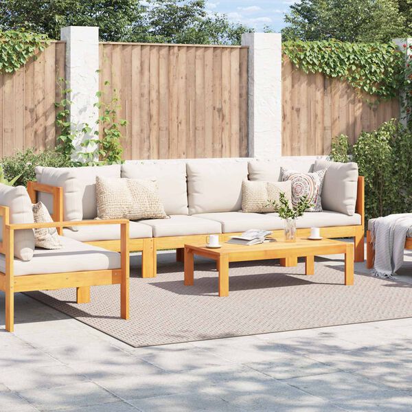 vidaXL Area Rugs Square Cream 240 x 240 cm