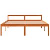 vidaXL Senior Bed without Mattress Wax Brown 150x200 cm King Size Solid Wood Pine