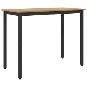 vidaXL Table Artisan Oak 100 x 50 x 76.5 cm Engineered Wood and Steel