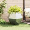 vidaXL Planter Silver 100 x 100 x 80 cm Galvanised Steel