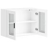 vidaXL Kitchen Wall Cabinet with Glass Door Porto White