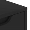 vidaXL Bedside Cabinet VISNES Black 45x40x50 cm Engineered Wood