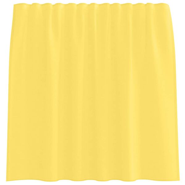 vidaXL Voile Curtains with Rod Pockets 2 pcs Yellow