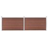 vidaXL Garden Fence WPC 353x106 cm Brown
