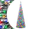 vidaXL Pop Up LED Christmas Tree 120 cm 50 LEDs PVC Green and white