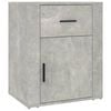 vidaXL Bedside Cabinet Concrete Grey 50x36x60 cm Engineered Wood