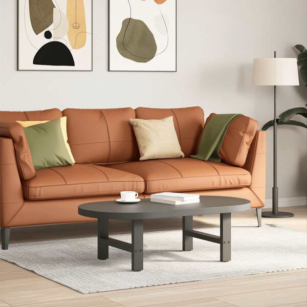 vidaXL Coffee Table Legs Anthracite 2 pcs 50x(30-31) cm Steel