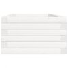 vidaXL Garden Planter White 90x40x23 cm Solid Wood Pine