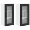 vidaXL Dishwasher Panel Kalmar 2 pcs Black 40 x 31 x 80 cm