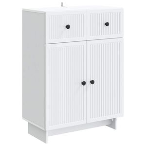vidaXL Sideboard with Drawer White 66 x 34.5 x 90 cm Engineered Wood